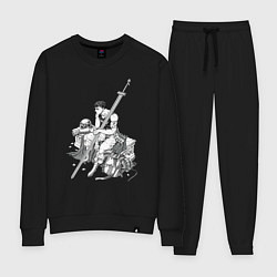 Костюм хлопковый женский Берсерк манга и аниме, цвет: черный