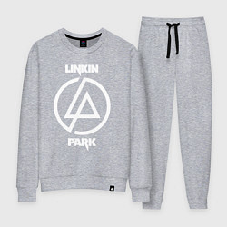 Костюм хлопковый женский Linkin Park logo, цвет: меланж