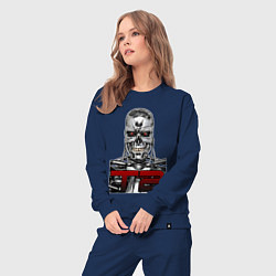 Костюм хлопковый женский Terminator 2 T800, цвет: тёмно-синий — фото 2