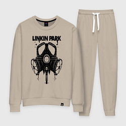 Костюм хлопковый женский Linkin Park - gas mask, цвет: миндальный