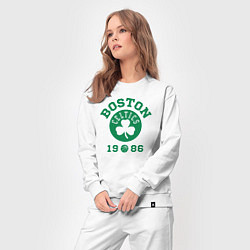 Костюм хлопковый женский Boston Celtics 1986, цвет: белый — фото 2