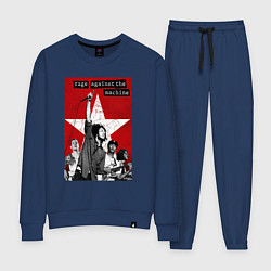 Костюм хлопковый женский Rage Against the Machine - group, цвет: тёмно-синий