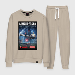 Костюм хлопковый женский Serious Sam 1 - second encounter, цвет: миндальный