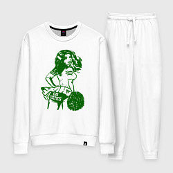 Костюм хлопковый женский Go Celtics, цвет: белый