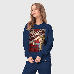 Костюм хлопковый женский Vault boy - nuclear cola, цвет: тёмно-синий — фото 2