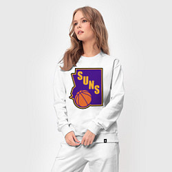 Костюм хлопковый женский Suns ball, цвет: белый — фото 2