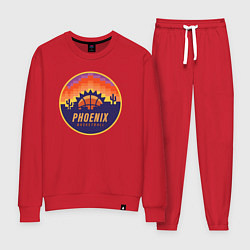 Костюм хлопковый женский Phoenix basketball, цвет: красный