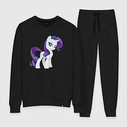 Костюм хлопковый женский Рарити из My Little Pony в кино, цвет: черный