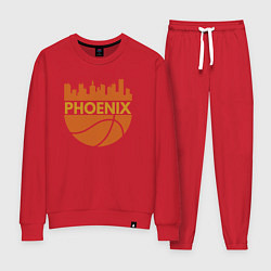 Костюм хлопковый женский Phoenix basketball city, цвет: красный