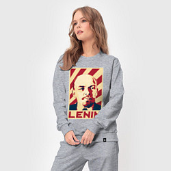 Костюм хлопковый женский Vladimir Lenin, цвет: меланж — фото 2