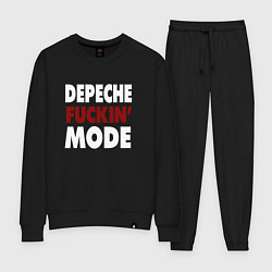 Костюм хлопковый женский Depeche Funkin Mode, цвет: черный