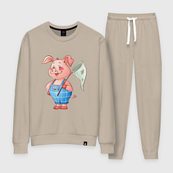 Женский костюм Мультяшный поросенок с сачком