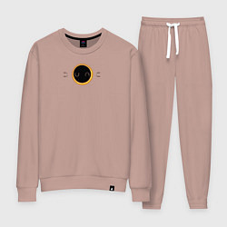 Костюм хлопковый женский Dune the movie logo, цвет: пыльно-розовый