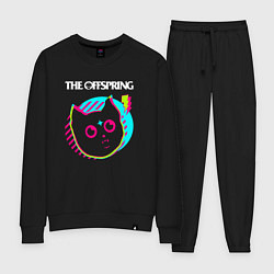 Костюм хлопковый женский The Offspring rock star cat, цвет: черный