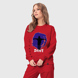 Костюм хлопковый женский Depeche Mode - Dave in devotional tour, цвет: красный — фото 2