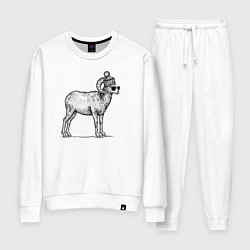 Женский костюм Баран в шапке с помпоном