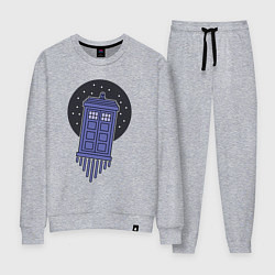 Костюм хлопковый женский Tardis fly, цвет: меланж