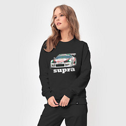 Костюм хлопковый женский Toyota Supra Castrol 36, цвет: черный — фото 2