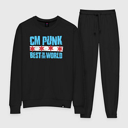 Костюм хлопковый женский Cm Punk - Best in the World, цвет: черный