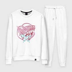 Костюм хлопковый женский Воспоминания вместо сожаления, цвет: белый