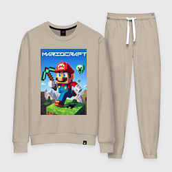 Женский костюм Minecraft and Mario - ai art collaboration
