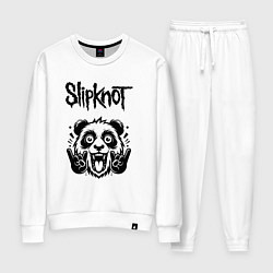 Костюм хлопковый женский Slipknot - rock panda, цвет: белый