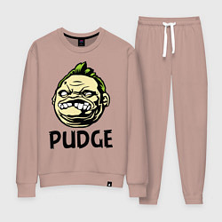 Костюм хлопковый женский Pudge Face, цвет: пыльно-розовый