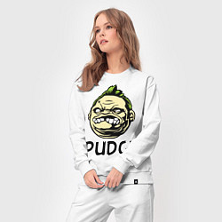 Костюм хлопковый женский Pudge Face, цвет: белый — фото 2