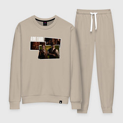 Костюм хлопковый женский Emily and Edward - Alone in the dark, цвет: миндальный