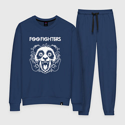 Костюм хлопковый женский Foo Fighters rock panda, цвет: тёмно-синий