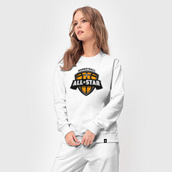 Костюм хлопковый женский All-star basket, цвет: белый — фото 2