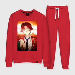 Костюм хлопковый женский Киётака Аянокоджи, цвет: красный