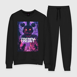 Костюм хлопковый женский Freddy - мишка Фредди, цвет: черный