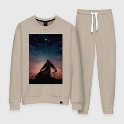 Костюм хлопковый женский Усянь Вэй Старейшина Илина, цвет: миндальный