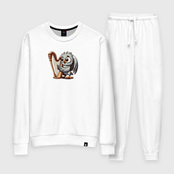 Женский костюм Гарпия играет на арфе и поет