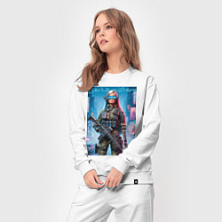 Костюм хлопковый женский Barbie military - special forces, цвет: белый — фото 2