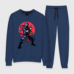 Костюм хлопковый женский Warrior ninja, цвет: тёмно-синий