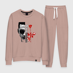 Костюм хлопковый женский Depeche Mode - Dave rose, цвет: пыльно-розовый