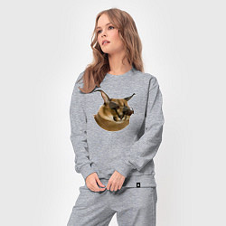 Костюм хлопковый женский Каракет Шлепа, цвет: меланж — фото 2