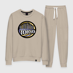 Костюм хлопковый женский Tokyo, цвет: миндальный