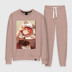 Костюм хлопковый женский Реинкарнация безработного Эрис Бореас Грейрат кошк, цвет: пыльно-розовый