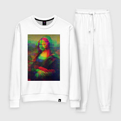 Костюм хлопковый женский Мона Лиза с глюками, цвет: белый