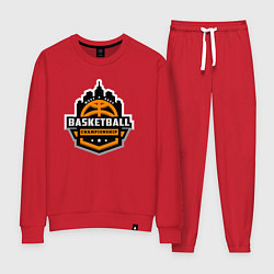 Костюм хлопковый женский Championship basketball, цвет: красный
