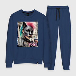 Женский костюм Девушка кошка - панк не умер