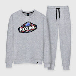 Костюм хлопковый женский Boxing sport, цвет: меланж