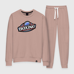 Костюм хлопковый женский Boxing sport, цвет: пыльно-розовый