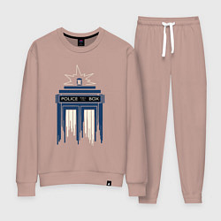 Костюм хлопковый женский Light tardis, цвет: пыльно-розовый
