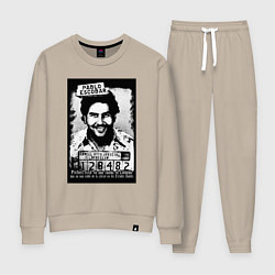 Костюм хлопковый женский Escobar in the jail, цвет: миндальный