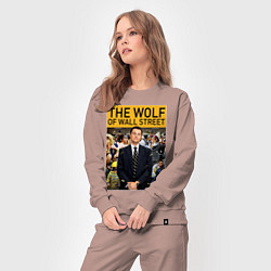 Костюм хлопковый женский The wolf of wall street - Leo, цвет: пыльно-розовый — фото 2