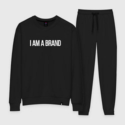 Костюм хлопковый женский I am a brand, цвет: черный